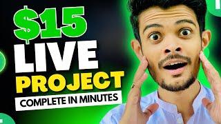 $15 Live Simple Project Complete on Fiverr | Fiverr how to make money | Zoraintech