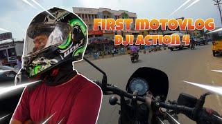 My First Motovlog in dji Action 4 #dji #motovlog #action 4