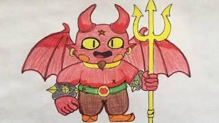 Как нарисовать Злого Джина из Brawl Stars / How to draw Evil Gene #evil_gene #демон_джин