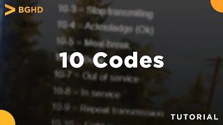 10 Codes List - FiveM Resource Install/Overview