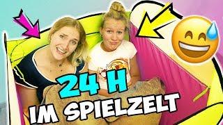 24 STUNDEN IM SPIELZELT - Nina VS Kathi - Wer hält es im 1 Meter Kinderzelt länger aus?