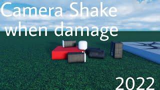 Roblox studio - Camera shake when damage tutorial (2022)