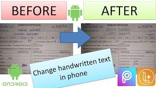 How To Edit Handwritten Text In Image | Change or Replace - Picart Pro Tutorial