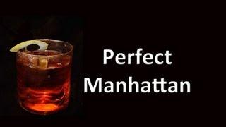 Perfect Manhattan Cocktail Drink Recipe HD