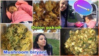 #FIRDAY VLOG/FOR THOSE WHO MISSED YASH AND MADHAV'S SONG  | MUSHROOM BIRYANI | ONION PAKODI