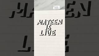 Mateen is Live #shadowlettering #namesinshadows #lettersbyangelica #lettering #calligraphy