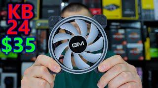 $35 aRGB Fans | GIM KB-24 Review | Install Guide, Airflow Test & RGB