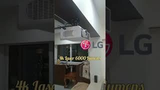 Converting Living room to 4K Home Cinema with 133" Display of 6000 Lumens LG Laser Projector.