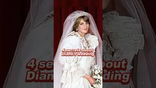 4 secrets about Diana's wedding #PrincessDiana #charles #royal #fyp #funny #celebrity