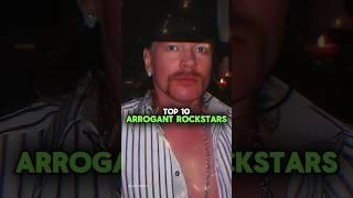 TOP 10 ARROGANT ROCKSTARS You Should Know! #shorts #musichistory #music #musician