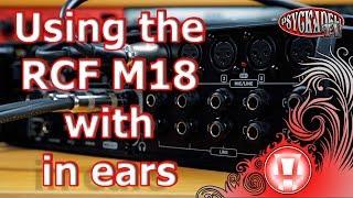 In ear monitor on a budget for your band using the RCF M18. How to set it up tutorial