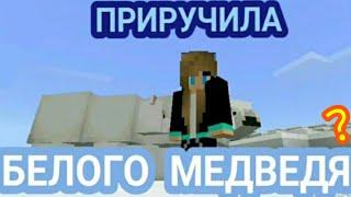  ПРИРУЧИЛА БЕЛОГО МЕДВЕДЯ В МАЙНКРАФТ ? алиса игра лайфхак 24 выжить крафт craft девушка троллинг ?