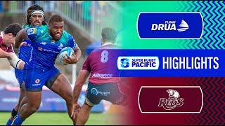 HIGHLIGHTS | FIJIAN DRUA v REDS | Super Rugby Pacific 2024 | Round 13