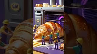 Croissant On Fired / Pritty Little Baby/ #croissant  #bakery  #trandingshorts  #youtube  #shots #4K