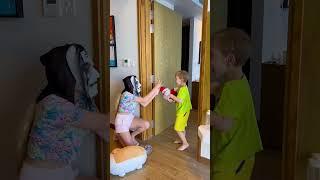 Funny prank with dad - Arseniy was scared of the Monster  #shorts by Ospenarium
