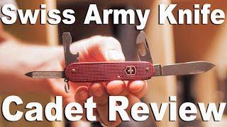 Victorinox Swiss Army Knife Cadet Alox Multitool Review and Function Demonstration