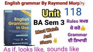 English grammar unit 118fourth edition by Raymond Murphy#combridge english grammar unit 118/ba sem 3