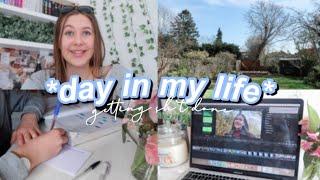 a productive day in my life | studying, editing + making food :)