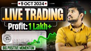 Live Trading | RBI News Trading - Big Positive Momentum |09 OCT 2024  Intraday Trading Banknifty