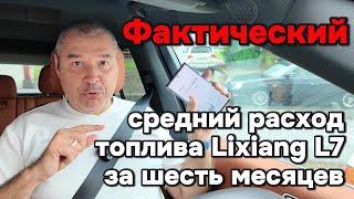 Средний расход топлива у Lixiang L7 за полгода