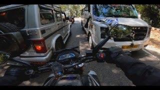 Almost kissed this one right here | Thrilling Bike Ride in Majestic Mountains