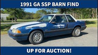 1991 FORD MUSTANG GEORGIA STATE PATROL SSP BARN FIND UP FOR AUCTION