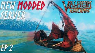 Valheim: Modded Co-Op: Ep. 2 - NEW Ships/Weapons/Enemies & MORE!! (LIVE)