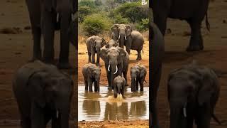 This Is How Elephants Beat the Heat – Pure Water Fun! #shorts