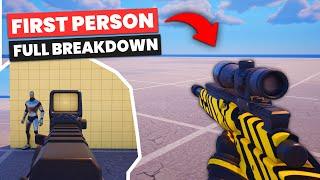 FIRST PERSON FORTNITE (BALlISTIC MODE) - FULL BREAKDOWN ALL WEAPONS