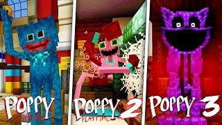 Poppy Playtime All Chapter 1,2,3 In Minecraft Full Gameplay