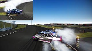 Nissan high-power Drift battle chase | VDC Sturup Raceway 2022 - Assetto Corsa