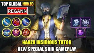 Hanzo Insidious Tutor, New Special Skin Gameplay - Top Global Hanzo By REGANN ~ MLBB