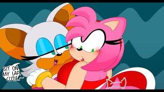 AMY ROSE FARTS WHILE SITTING ON ROUGE THE BAT'S LAP