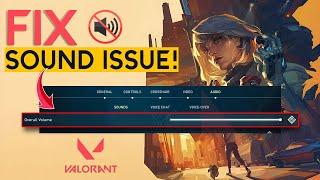 How to Fix Valorant Sound Not Working on PC | Valorant No Audio Fix