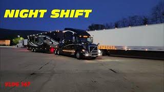 HDT Hauler TRAVEL DAYS. NIGHT SHIFT in a Semi-Truck. What's it like on the trucker road? RV Life