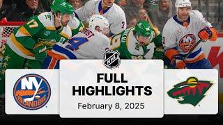 NHL Highlights | Islanders vs. Wild | February 08, 2025