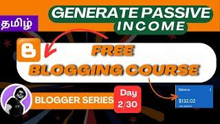 Blogger tutorial for beginners 2024 tamil Blogger Full Tutorial in TamilBlogging Course Tamil