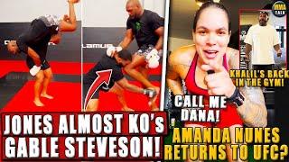 Jon Jones ALMOST KNOCKS OUT Gable Steveson! Amanda Nunes RETURNS to UFC? Usman RESPONDS to Buckley