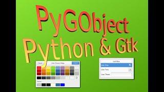 PyGObject Lesson 1 A Window Gtk and Python