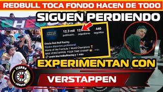 ¡SIGUEN PERDIENDO! REDBULL TOCA FONDO SIN CHECO PÉREZ ENSAYAN CON VERSTAPPEN PARA GANAR SEGUIDORES