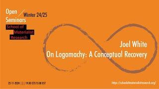 Joel White "On Logomachy: A Conceptual Recovery"