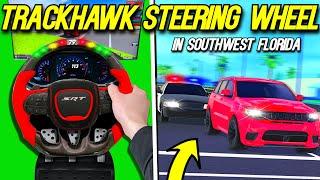 Driving a TRACKHAWK with a STEERING WHEEL in Southwest Florida