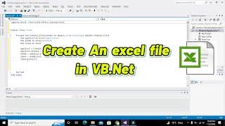 how to create an excel file in vb.net | create an excel file in visual basic.net