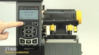 Zebra ZD400 Industrial Label Printer: Manual Calibration