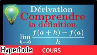 dérivation • fonction • comprendre la définition • cours IMPORTANT • Première spé maths S ES STI