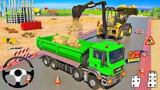 Train Track Builder Simulator #2 - Mega JCB Machines Construction - Android Gameplay