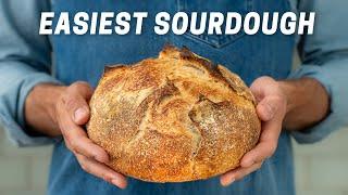 The Easiest Actually Good Sourdough Bread (No Mixer)