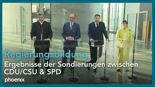 Regierungsbildung: Ergebnisse der Sondierungen zwischen CDU/CSU & SPD | 08.03.2025