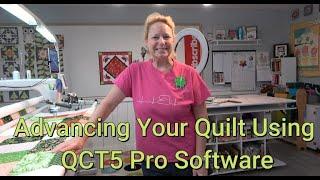 Advance to Nest Your Quilt to the Next Zone Using Grace QCT5 Pro Software.