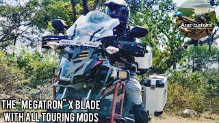 Transformation of my new Honda X blade to modified Megatron adventure touring accessories bs6 2024